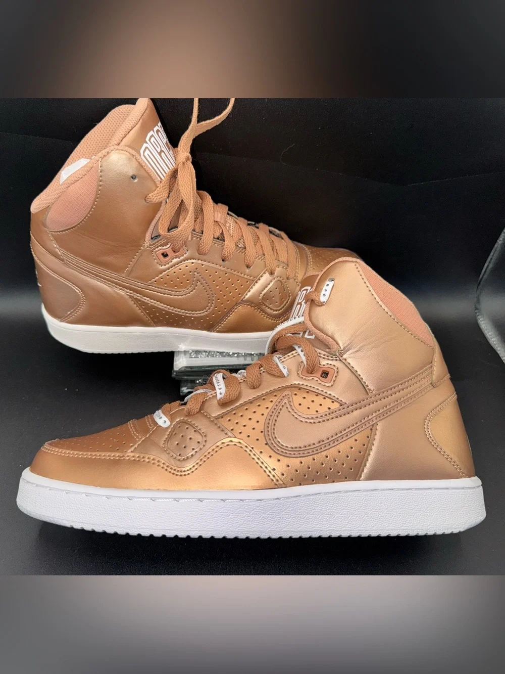 Nike Force High Metallic Bronze/Copper High-Top Sneakers – women’s 8.5